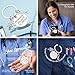 Infinity Collection Nurse Keychain She Believed She Could So She Did Inspirational Nurse Jewelry Silver Charm Gift for RN LPN Nursing Students