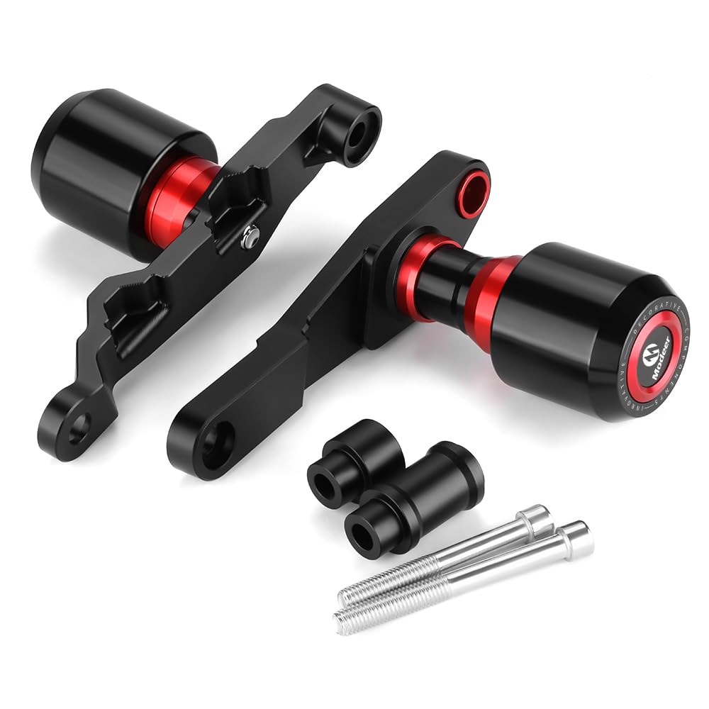 Modeer Motorrad Sturzpads Kompatibel mit H.onda CB650R /E-clutch 2024 2025 CBR650R /E-clutch 2024 2025 Antikollision Rahmen Slider Sturzschutz cb 650 r cbr 650r zubehör (rot)