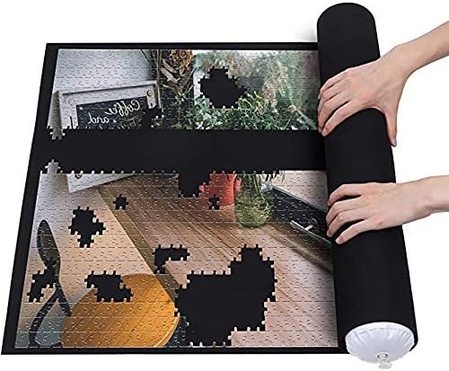 Puzzle Mat, Roll Up Mat of Jigsaw Puzzle Fun Game Storage Pad Blanket 26x46inch Fun Game Storage Pad Jigsaw Puzzles for Adults for 1500 2000 3000 6000 Pcs