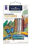 Faber-Castell Metallic Texture Kit - Mixed Media Paper Crafting Kit