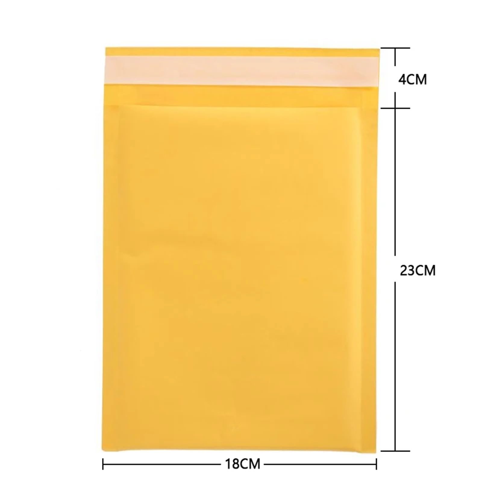 100 unids/Lote Bolsas de Sobres de Burbujas de Papel Kraft Sobres de envío Acolchados con Bolsa de Correo de Burbujas Varios tamaños Amarillo for Shipping Packaging Maile Self Seal(25x30cm)