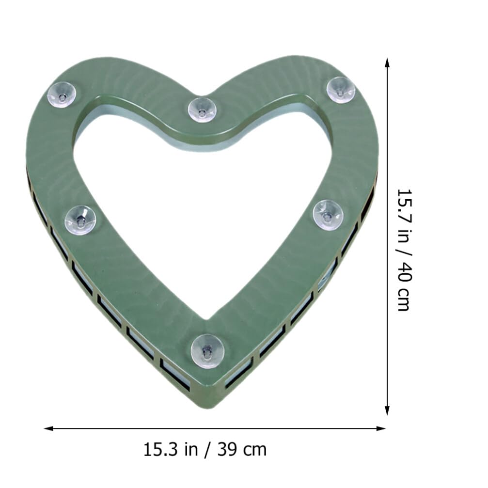 HOODANCOS Heart-Shaped Wet Foam Flower Holder Wedding Bouquet Rack Decorative Plastic Floral St