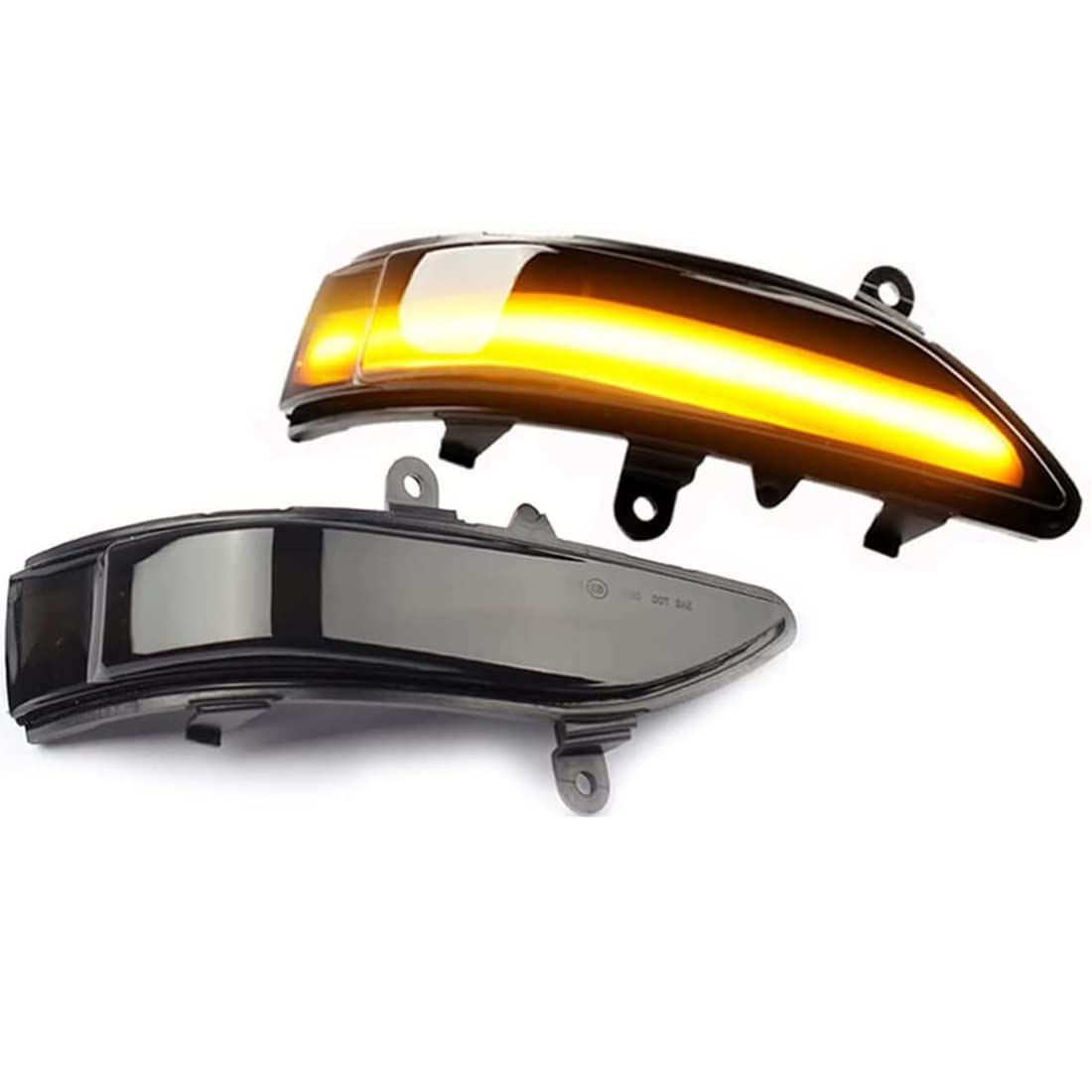 Dynamiczny kierunkowskaz Lusterko wsteczne Przydymione soczewki Kierunkowskaz Kierunkowskaz LED Turn Singal Migacz Kompatybilny z Subaru Outback Legacy 2008-2011