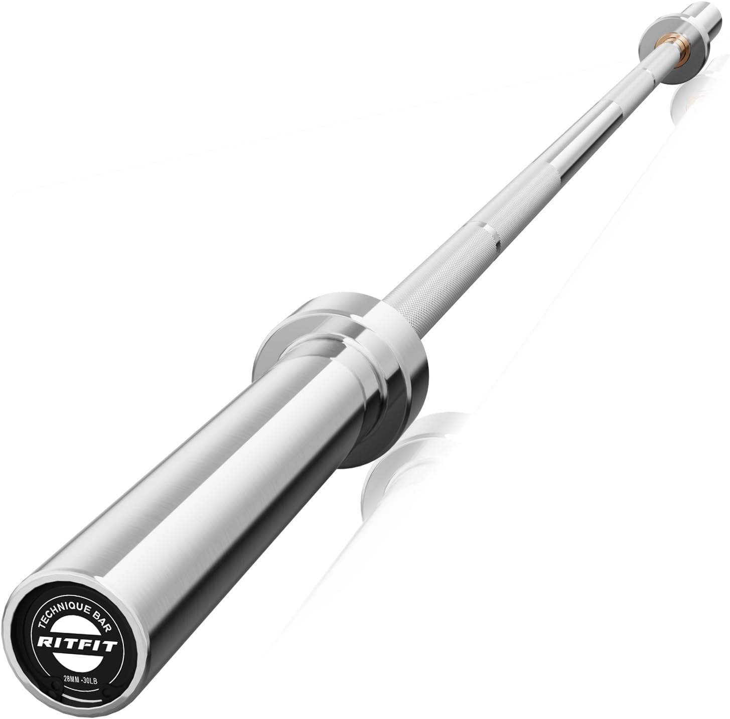 Olympic Barbell 4ft/6ft - 2 Inch Weight Bar for Strength Training, Weightlifting, Squat, Deadlift, Bench Press, Curl, Overhead Press - 350lbs/500lbs Capacity