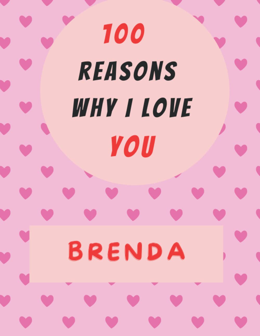 Reasons Why I Love You brenda: a love journal ,Gift Ideas for Girlfriend, Couple, Wife, Valentine's Day, Anniversary, Birthday
