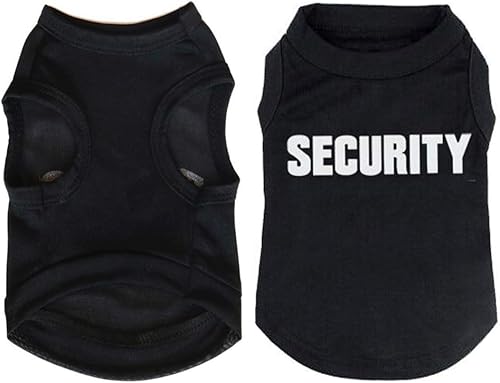 Miniatura 5 de DERUILA 6 paquetes de ropa para perros pequeños y medianos, camisa de verano para chihuahua, Yorkies, trajes de mascotas, ropa de gato, chaleco negro