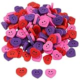 Mini Smile Face Heart Erasers - Bulk 144 Pieces - Valentine's Day Teacher Giveaways and Party Favors