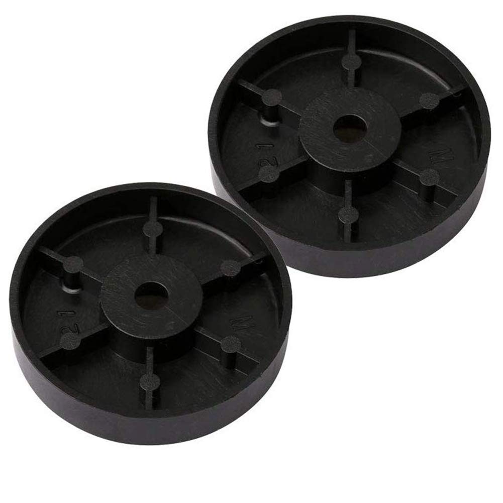Piedini di Isolamento per Giradischi in Alluminio 40x10mm Supporto Piede Coni Base Audio Amplificatore (Nero)