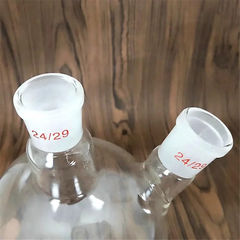 1 pz 100 ml a 2000 pallone di vetro a due colli con fondo tondo reazione standard vetreria da laboratorio Attrezzature da laboratorio