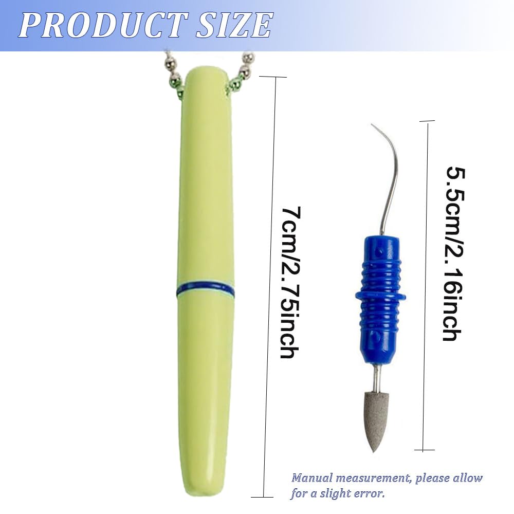 Kit di 4 plettri dentali riutilizzabili, portatili, per rimuovere macchie e placca dei denti, con portachiavi, gomme da cancellare, set di strumenti per viaggi, animali domestici e igiene