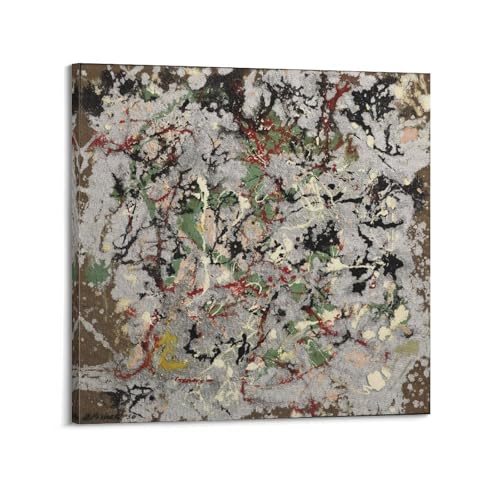 Toile Jackson Pollock Number 21 pour habiller un mur de chambre 50x50