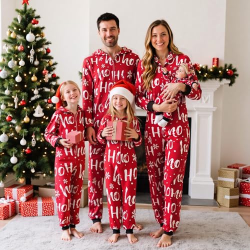 Neufigr Family Christmas Pajamas Matching Sets, Christmas Onesie Holiday Family Sleepwear Sets3