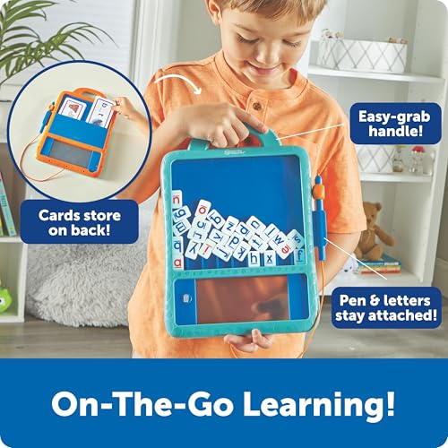 Image of Learning Resources Skill Builders Magnetic Word Builder, Learn to Read, Phonetic Alphabet, Puzzle Board, ABC Kids Games, Sensory Board For Kids, Fine Motor Skills, Birthday Gift