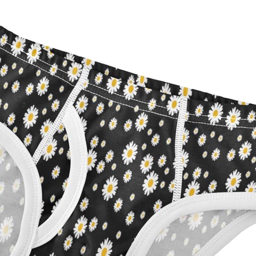 Boys' Exclusive Briefs Toddler Underwear 95% Combed Cotton Boxerbriefs 2T Daisy Pattern 674