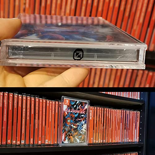 Image of EVORETRO Acrylic Display Case Compatible for Nintendo Switch Games - Clear Game Box Protector with UV Protection - 4MM Thick Protective Case for Retro Nintendo Switch Sports Game (Pack of 2)