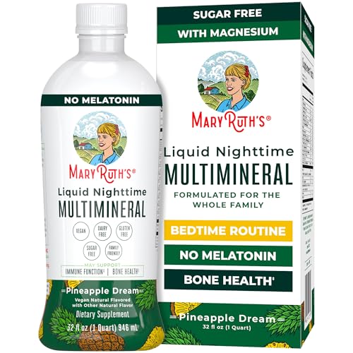 MaryRuth Organics Liquid Nighttime Multimineral | NO Melatonin |...