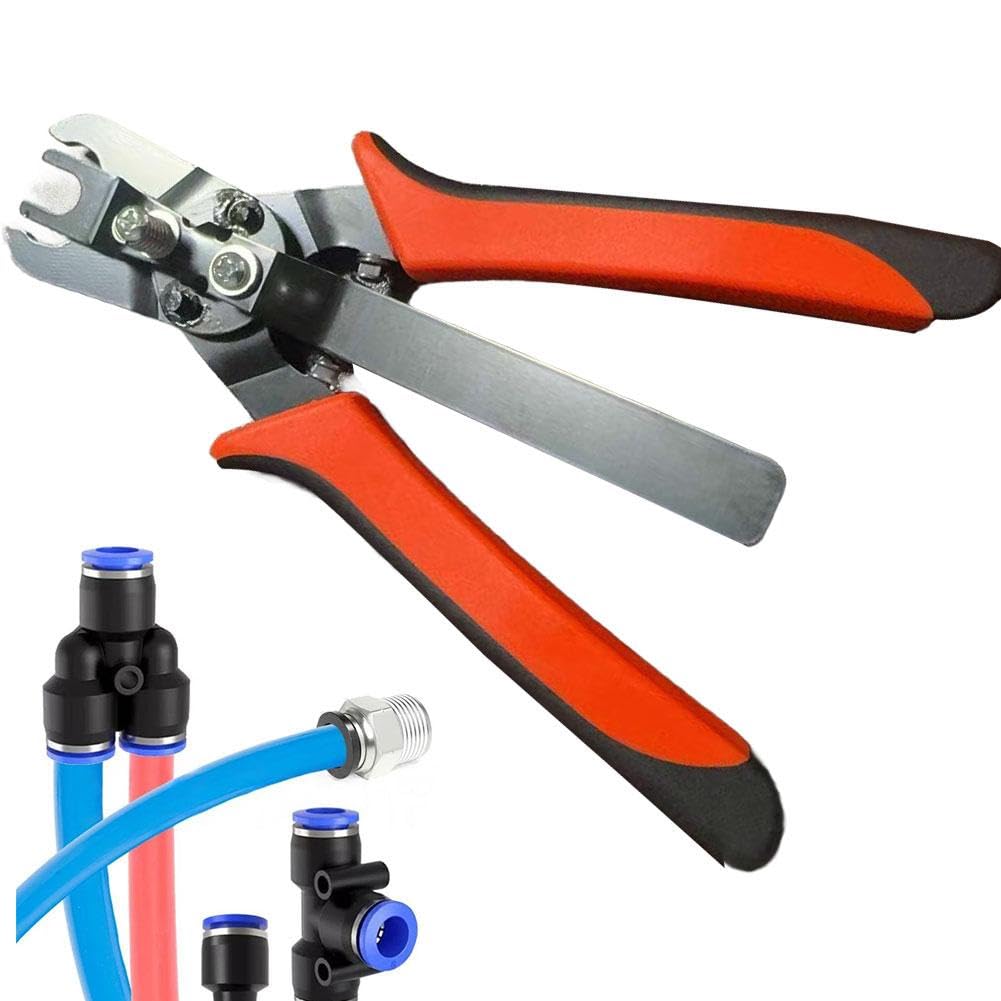 Push to Connect Fittings Disconnect Tool Air Line Removal Tool for 3/8”, 1/2” (10-12mm) Pneumatic Air Hose Quick Connect Fittings Quick Release Pliers