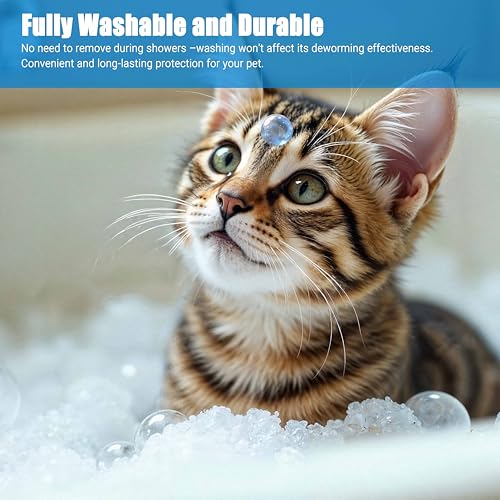2er Set Katzenhalsbänder, Wasserdicht und Verstellbar, 39cm lang, Mit Natürlichen Ätherischen Ölen, Bietet Komfort und Schutz, Geeignet für Katzen ab 7 Wochen