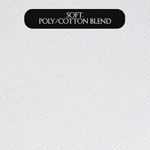 Betty Dain Classic Barber Jacket, Barber Design, Band Collar, Shoulder Snaps, Single Chest Pocket, Concealed Side Zipper Closure, Soft Cotton/Polyester Blend, Machine Washable, White, Medium/Large4