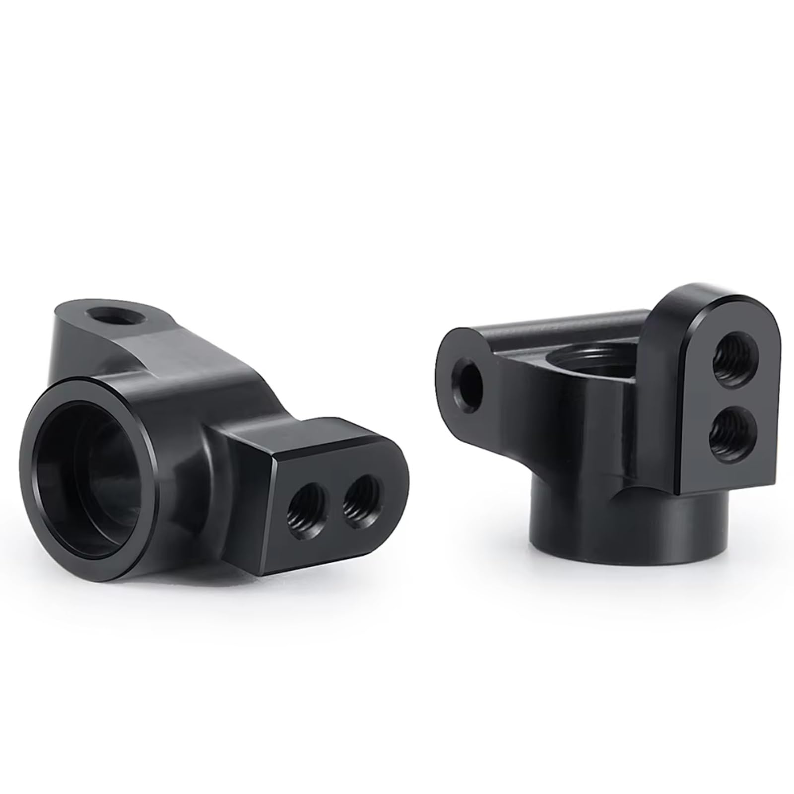 RC Repuestos para Mini-B 2WD 1/16 2 Piezas De Dirección Delantera Aleación Aluminio Bloques Ruedas Mejora para Buggy RC(Caster Blocks)
