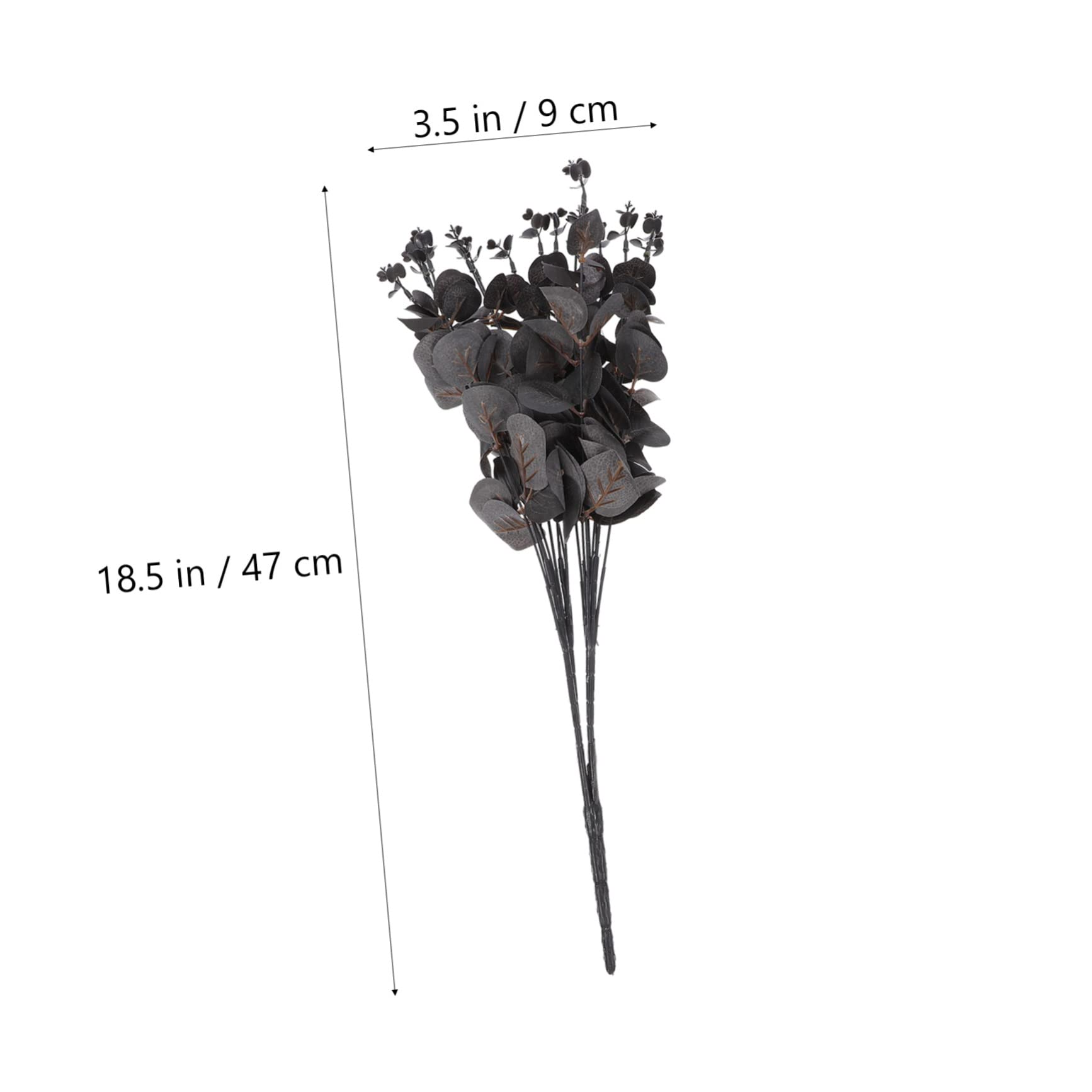 TOPBATHY 6pièces Tiges Eucalyptus Artificiel Branche Eucalyptus Décorative pour Maison Et Événements Fleurs Et Arrangements Végétaux