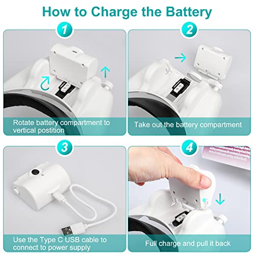 Headband Magnifier Glasses, Linkhood 1X To 14X Rechargeable Head Magnifier With Led Light, Handsfree Head Mount Magnifying Glass With 6 Detachable Lens For Close Work Reading Jewelry Crafts Repair #TOP4