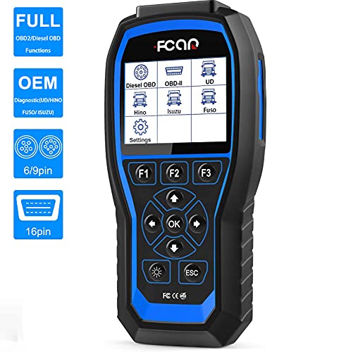 FCAR F506 heavy duty truck scanner Enhanced HD diesel scanner Full-systems diagnostic tools with Engine/ABS/VCS/EBS/SRS/Suspension/Battery/Cluth Transmission Check Trucks & Cars 2 in 1 Codes Reader