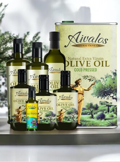 Miniatura 9 de Aivalos Aceite de oliva virgen extra, mediterráneo de origen único, primer prensado en frío, acabado suave y picante, cosecha fresca en vidrio