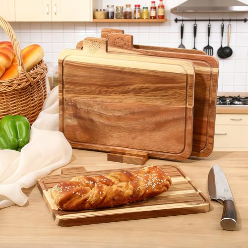 Set 4 Tablas de Cortar de Madera con Soporte miniatura 5