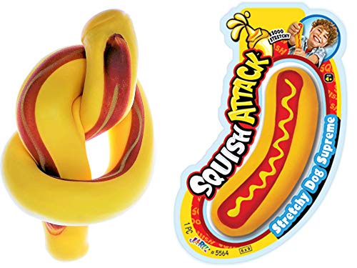 JA-RU Stretchy Dog Supreme - Squishy Hot Dog Toy (1 Pack) Stretchy 5564-1A
