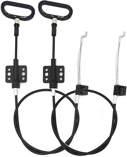 2 cables reclinables de repuesto con anillo en D, cable de liberación reclinable, longitud del cable expuesto 4.9 pulgadas, longitud total 33.7