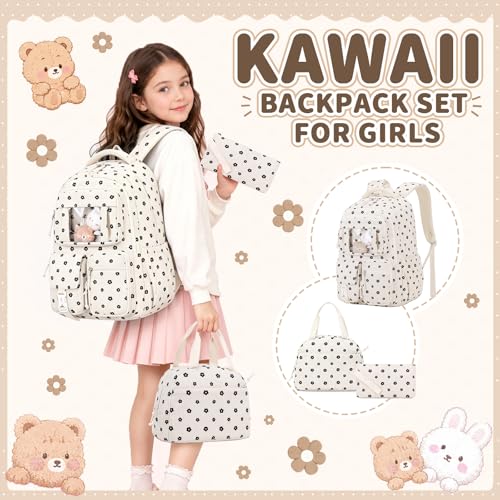 Image of PIG PIG GIRL Kids Backpack for Girls School Bags for Middle School Students Book Bag for Elementary Primary School