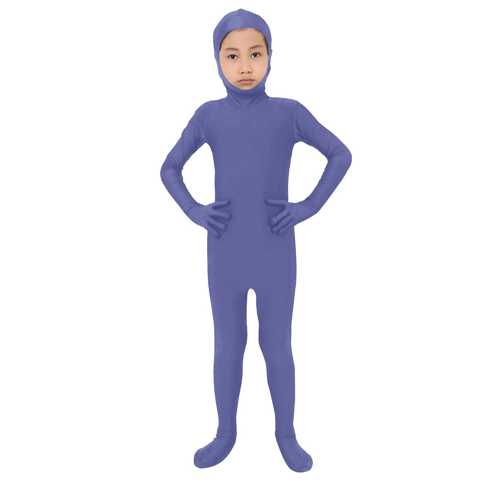 Morph Suits for Adults and Kids Unisex Stealth Suits for Stage Performance and Costume Events Dress Full Body Morph Suits Jumpsuits for Boys Girls Cosplay Costume Orange (2-Blue, M)