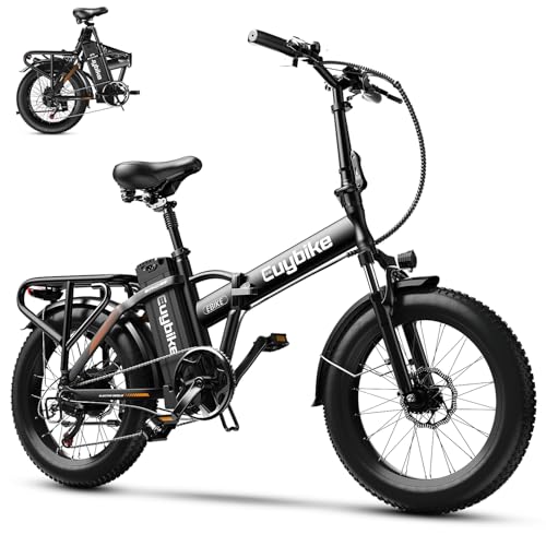 Image of 1000W Folding Electric Bike,48V 20AH Removable Battery E Bike,80 Miles Max Range Electric Bike for Adults,20 inch Fat Tire Foldable ebike,Adult Electric Bicycle for Commute Beach Snow