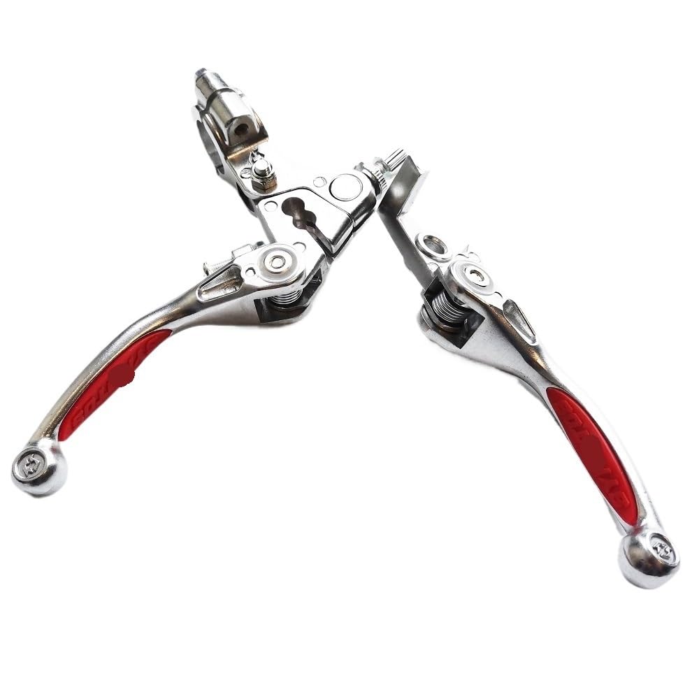 Levier frein et embrayage pliable anti-casse en aluminium pour guidon 22 mm de dirt bike