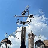 Zoom IMG-1 zxxhnnaihg banderuola segnavento in metallo Zoom IMG-1 zxxhnnaihg banderuola segnavento in metallo