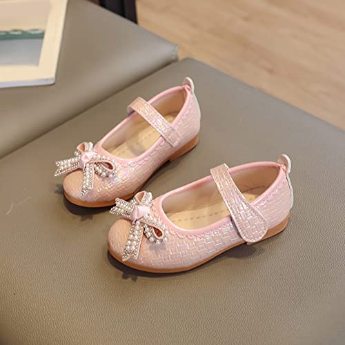 Fashion Summer Sandals Dress Girls Mary Jane Shoes Flat Low Heels for School Party Wedding, Summer Dress Shoes (Pink, 9 Toddler)3