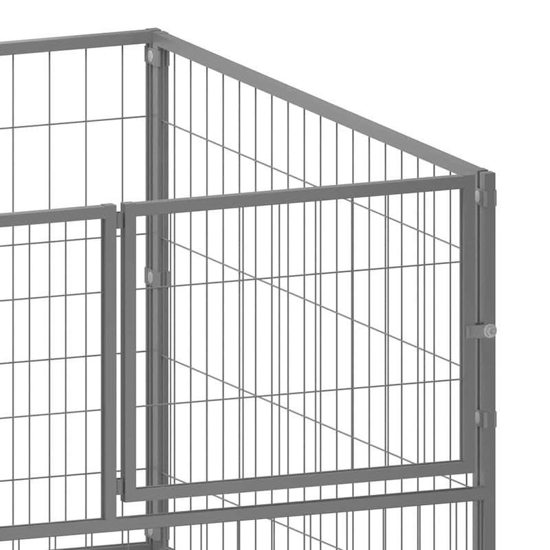 Eleganz Hundezwinger aus Stahl 100x100x70 cm | Robust & Wetterfest für Garten & Außenbereich | Sicherer Freilauf für Hunde | Ideal für mittelgroße Hunde