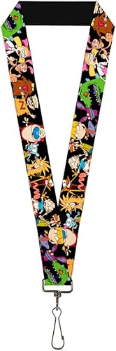 Lanyard Nick 90s 13 Poses De Personaje Negro, Rebobinado de Nick 90