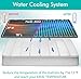 Adamson B10 Bed Cooling System - Twin 75” L x 39” W - New - 100% Cotton Mattress Cooling Bed Pad for Night Sweats - Water Bed Cooler Ideal for Hot Sleepers - Improved Mattress Cooling System
