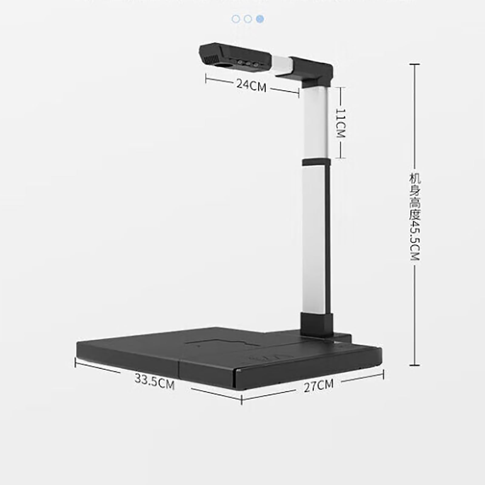 Escáner De Libros De Gran Formato A3, Escáner De Documentos De Cámara con Luz LED De Relleno, 1600 W Píxeles De Alta Definición, Velocidad De Escaneo: 1S, Enfoque Automático, para Documentos