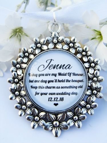 Rockshore Accessories Bouquet Charm Flower Girl Bridesmaid Maid Of Honour Mother Of The Bride 9 Variations (Maid of Honour 1)