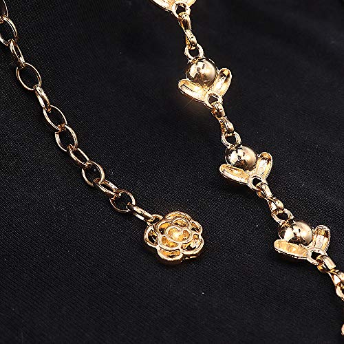 Glamorstar Chain Belt for Women Rhinestone Crystal Waist Belts for Dress Gift3