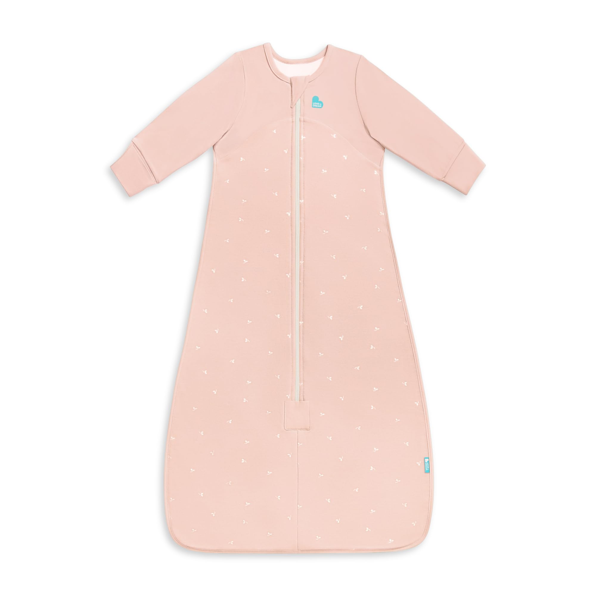 Love To Dream™ Sleep Bag, 18-36 Months - Blush | Long Sleeve, Wearable Blanket | Built-In Quilt | 1.0 TOG Ideal for Spring & Summer (20–24°C) | Machine Washable Cotton & Double Zip