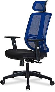MAATCHH Silla de Oficina Silla de Escritorio abatible Respaldo Alto Giratorio Ejecutivo Escritorio Sillón con Chrome Base - Asiento 360 ° de rotación