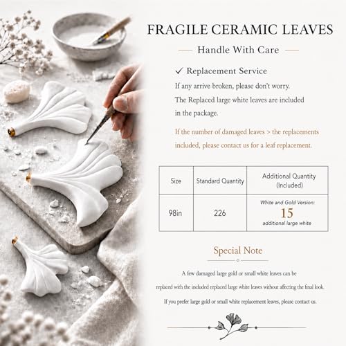 Image of L98 Long Branch Chandelier Ginkgo Leaf Chandeliers Large Modern Brass Chandelier Light Fixtures for Dining Room, Villa, Living Room Kitchen Island
