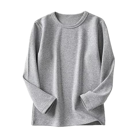 benetia Girls t Shirts Long Sleeve 100 Cotton 11 12 Years Gray Cover
