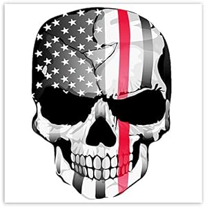 SkinoEu® 2 x Autocollant Stickers Tête De Mort Crâne Êtats-Unis Drapeau USA Voiture Camion Fenêtre Porte Auto Moto Vélo Tuning B 42