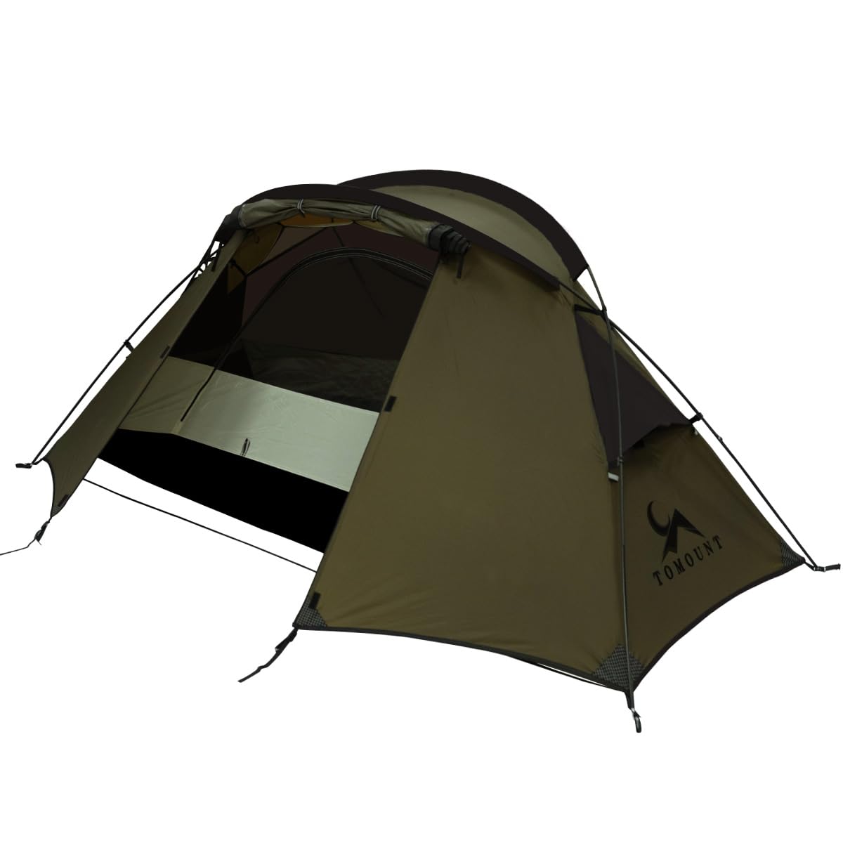TOMOUNT Zelt Rucksackzelt 1-2 Mann Zelt Wasserdicht Ultraleicht Nylon 1,5kg-2kg für Wandern Camping Outdoor