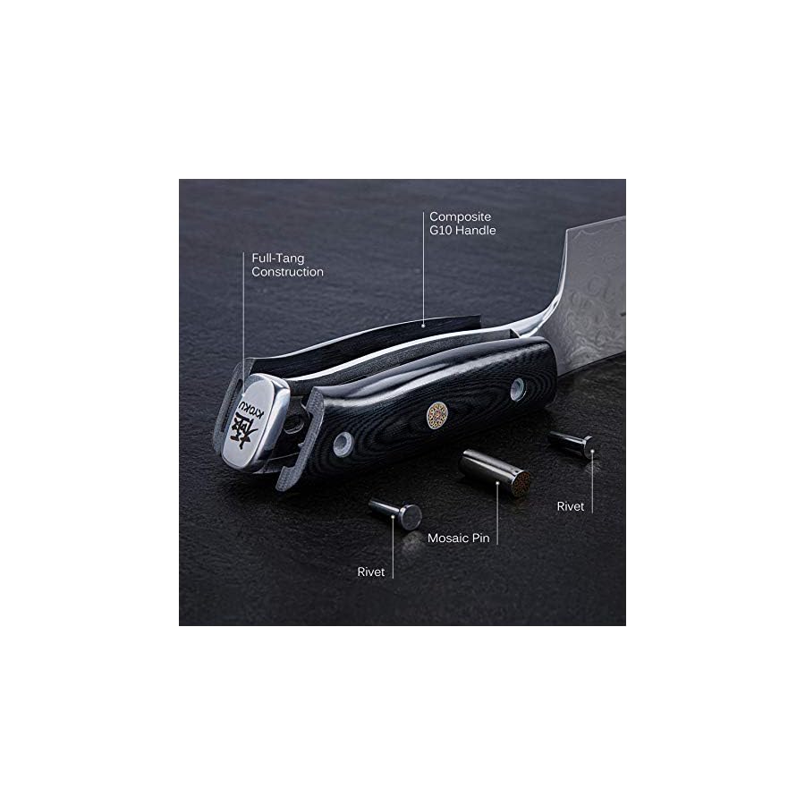 KYOKU-Chef-Utility-Knife-6-Shogun-Series-Japanese-VG10-Steel-Core-Forged-Damascus-Blade-with-Sheath-Case KYOKU Chef Utility Knife - 6" - Shogun Series - Japanese VG10 Steel Core Forged Damascus Blade - with Sheath & Case